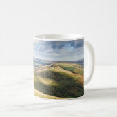 Uitzicht van Mam Tor, Peak District souvenir foto Koffiemok (Voorkant rechts)