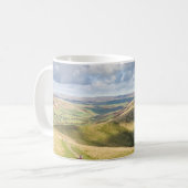 Uitzicht van Mam Tor, Peak District souvenir foto Koffiemok (Voorkant links)
