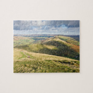 Uitzicht van Mam Tor, Peak District souvenir foto Legpuzzel