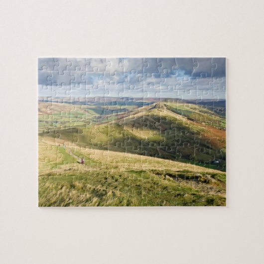 Uitzicht van Mam Tor, Peak District souvenir foto Legpuzzel (Horizontaal)