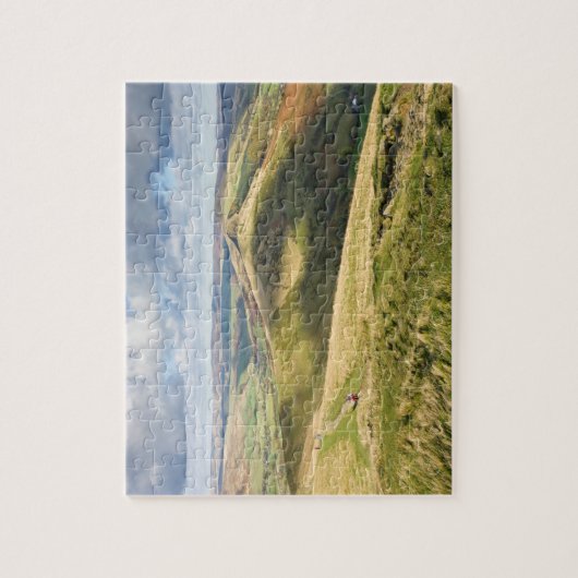 Uitzicht van Mam Tor, Peak District souvenir foto Legpuzzel (Verticaal)