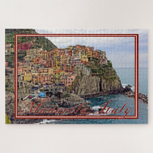 Uitzicht van Manarola, Italië - 20 x 30 inch Legpuzzel (Horizontaal)