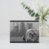 Uitzicht van Manhattan Black en White Briefkaart (Staand voorkant)