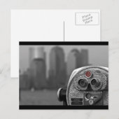 Uitzicht van Manhattan Black en White Briefkaart (Voorkant / Achterkant)