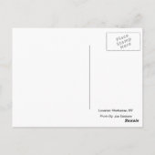Uitzicht van Manhattan Black en White Briefkaart (Achterkant)