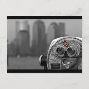 Uitzicht van Manhattan Black en White Briefkaart