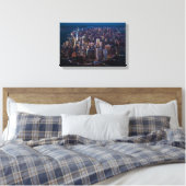 Uitzicht van Manhattan Canvas Afdruk (Insitu (Slaapkamer))