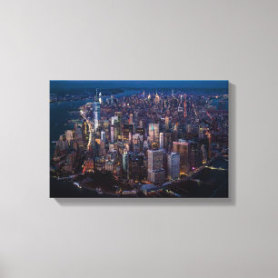 Uitzicht van Manhattan Canvas Afdruk