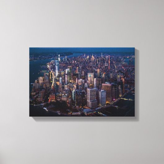 Uitzicht van Manhattan Canvas Afdruk (Voorkant)