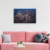 Uitzicht van Manhattan Canvas Afdruk (Insitu (Woonkamer))