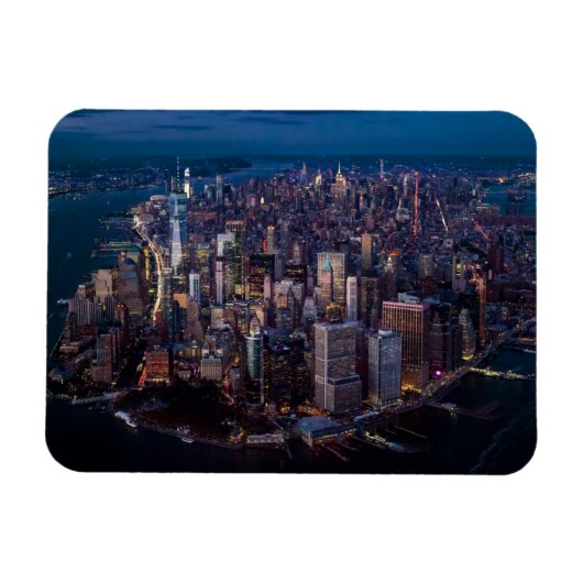 Uitzicht van Manhattan Magneet (Horizontaal)