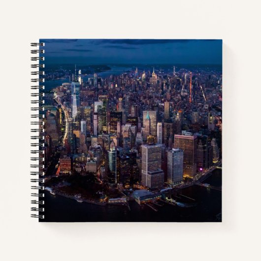 Uitzicht van Manhattan Notitieboek (Voorkant)
