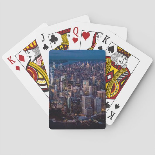 Uitzicht van Manhattan Pokerkaarten (Achterkant)