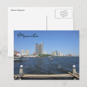 uitzicht van manilwater briefkaart (Voorkant / Achterkant)