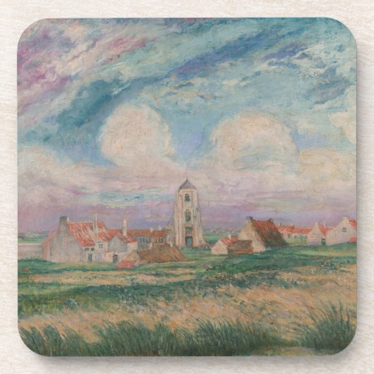 Uitzicht van Mariakerke Bier Onderzetter (Voorkant)