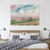 Uitzicht van Mariakerke Canvas Afdruk (Insitu (Slaapkamer))