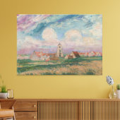 Uitzicht van Mariakerke Canvas Afdruk (Insitu (Woonkamer))