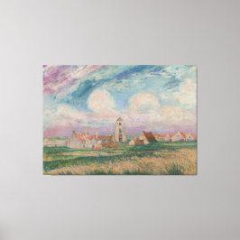 Uitzicht van Mariakerke Canvas Afdruk