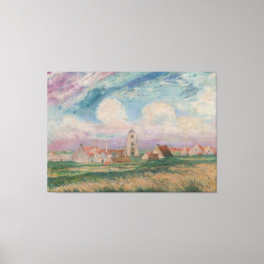 Uitzicht van Mariakerke Canvas Afdruk (Voorkant)