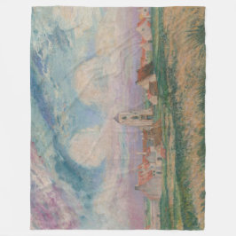 Uitzicht van Mariakerke Fleece Deken