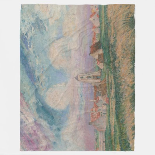 Uitzicht van Mariakerke Fleece Deken (Voorkant)