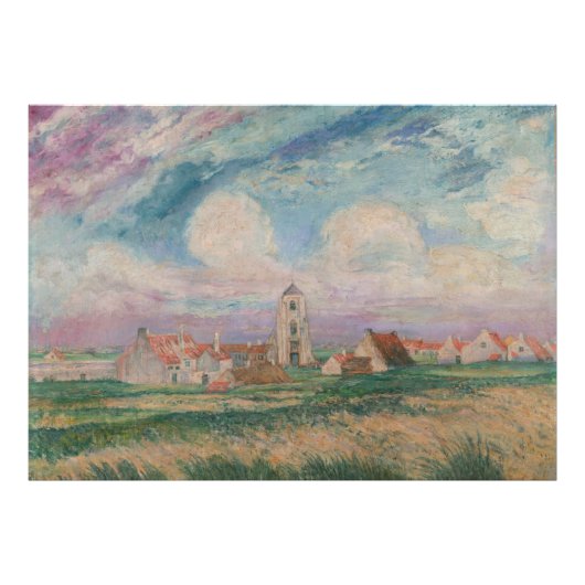 Uitzicht van Mariakerke Foto Afdruk (Voorkant)