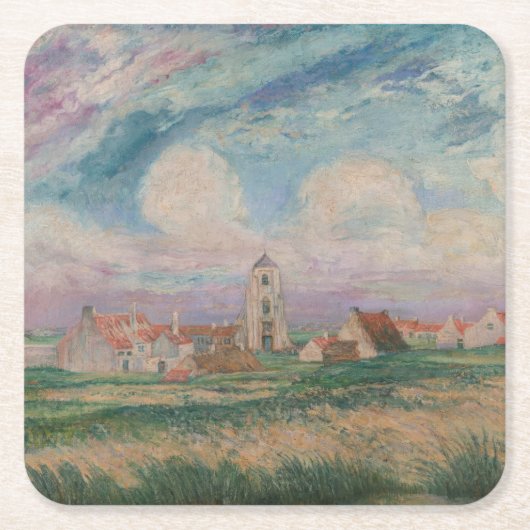 Uitzicht van Mariakerke Kartonnen Onderzetters (Voorkant)