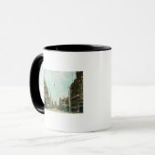 Uitzicht van Mariposa Street Facing City Hall Mok (Voorkant links)