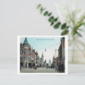 Uitzicht van Mariposa Street Fresno, CA Briefkaart (Staand voorkant)