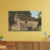 Uitzicht van Mark Twain Cabin op Jackass Hill Canvas Afdruk (Insitu (Woonkamer))
