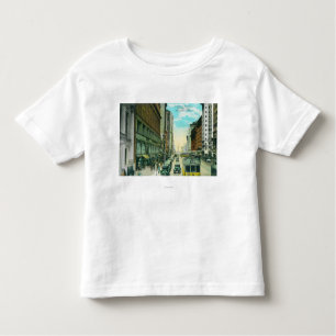 Uitzicht van Market Street van Grant Street Kinder Shirts