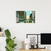 Uitzicht van Market Street van Grant Street Poster (Thuiskantoor)