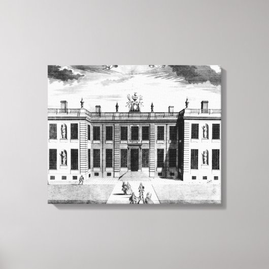 Uitzicht van Marlborough House in Pall Mall Canvas Afdruk (Voorkant)