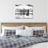 Uitzicht van Marlborough House in Pall Mall Canvas Afdruk (Insitu (Slaapkamer))