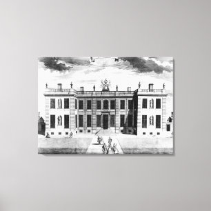 Uitzicht van Marlborough House in Pall Mall Canvas Afdruk