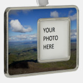 Uitzicht van Mary's Rock Verzilverd Omlijst Ornament (Rechts)