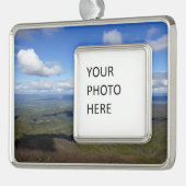 Uitzicht van Mary's Rock Verzilverd Omlijst Ornament (Links)