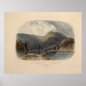 Uitzicht van Mauch-Chunk Pennsylvania door Karl Bo Poster (Voorkant)