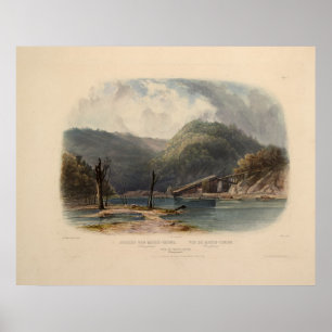 Uitzicht van Mauch-Chunk Pennsylvania door Karl Bo Poster