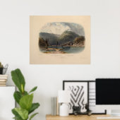 Uitzicht van Mauch-Chunk Pennsylvania door Karl Bo Poster (Thuiskantoor)