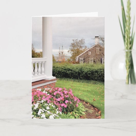 Uitzicht van Mayflower Society House Kaart (Voorkant)