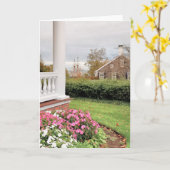 Uitzicht van Mayflower Society House Kaart (Gele Bloem)