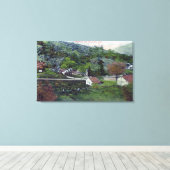 Uitzicht van McCray'sCloverdale, CA Canvas Afdruk (Insitu (Houten vloer))