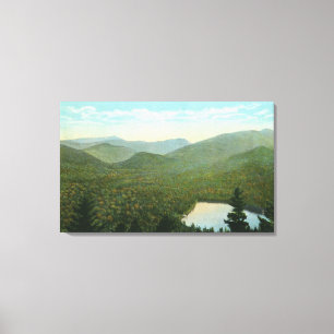 Uitzicht van McIntyre, Colden en Marcy Mts. Canvas Afdruk