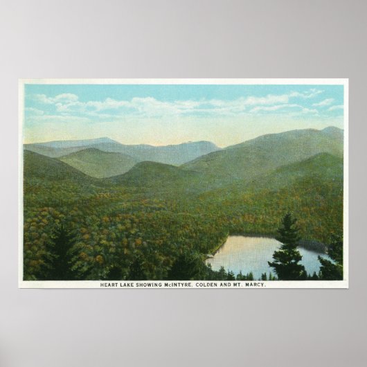 Uitzicht van McIntyre, Colden en Marcy Mts. Poster (Voorkant)