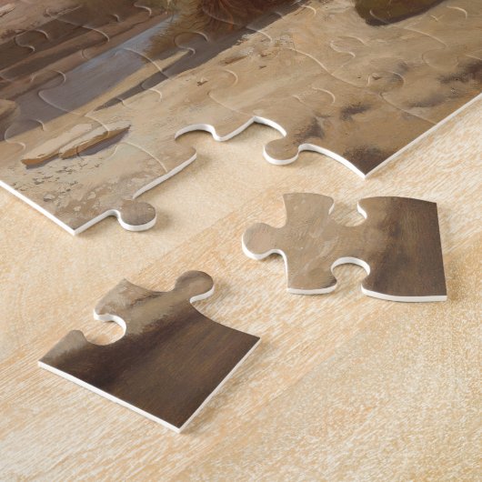 Uitzicht van Medinet El-Fayoum Legpuzzel (Zijkant)