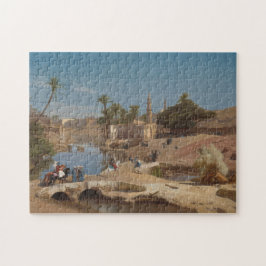 Uitzicht van Medinet El-Fayoum Legpuzzel