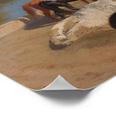 Uitzicht van Medinet El-Fayoum van Jean-Léon Gérôm Poster (Hoek)