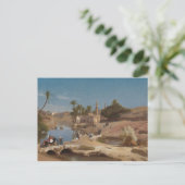 Uitzicht van Medinet Gr-Fayoum Briefkaart (Staand voorkant)