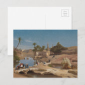 Uitzicht van Medinet Gr-Fayoum Briefkaart (Voorkant / Achterkant)